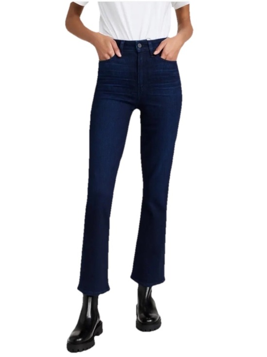 PAIGE Denim - Paige Femme Jeans Size 25 Lumiere Blue High Rise Crop Mini Boot Jeans NWT